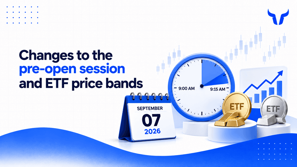Changes to the pre-open session and ETF price bands